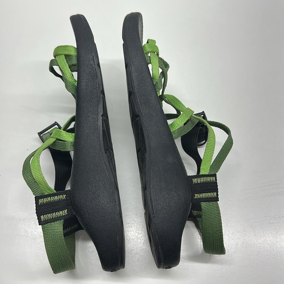 Chaco ZX2 Classic Sandals Shoes Strappy Open Toe Black Green Women's Size 8 - Picture 6 of 8